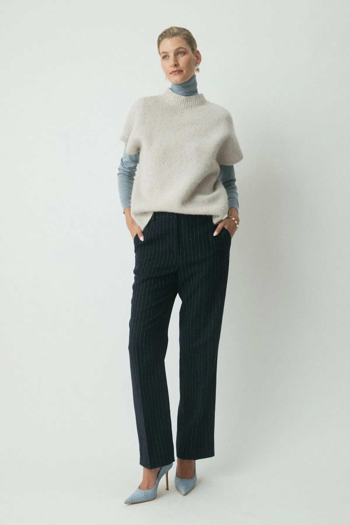 Ellery Knit Top - Soft Grey sold by Perri Cutten