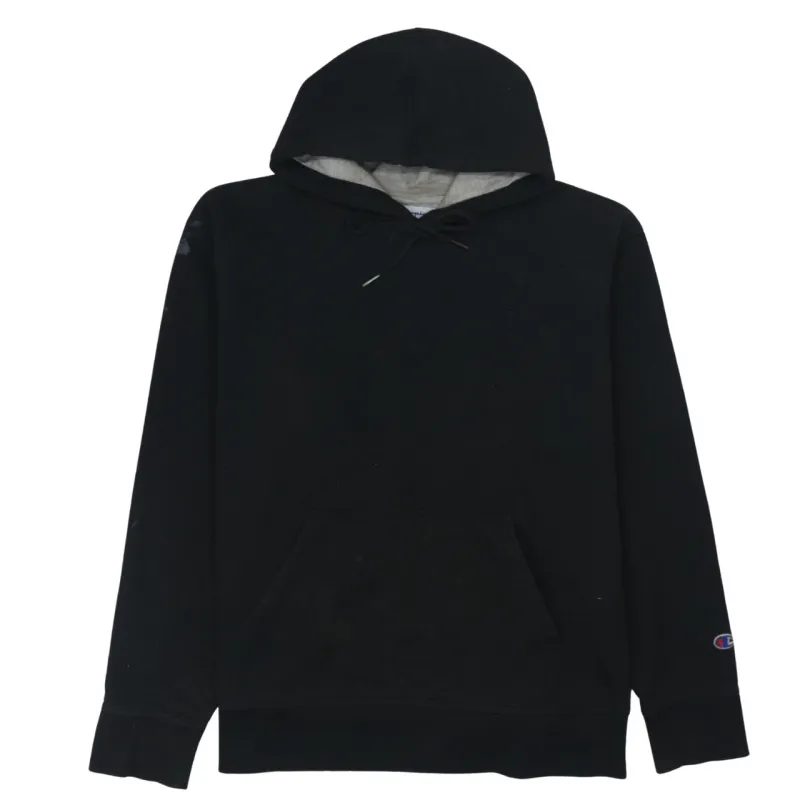 Champion Black Hoodie Men's Large Embroidered C Logo Front Pocket Pullover Sweatshirt sold by Vintage Club