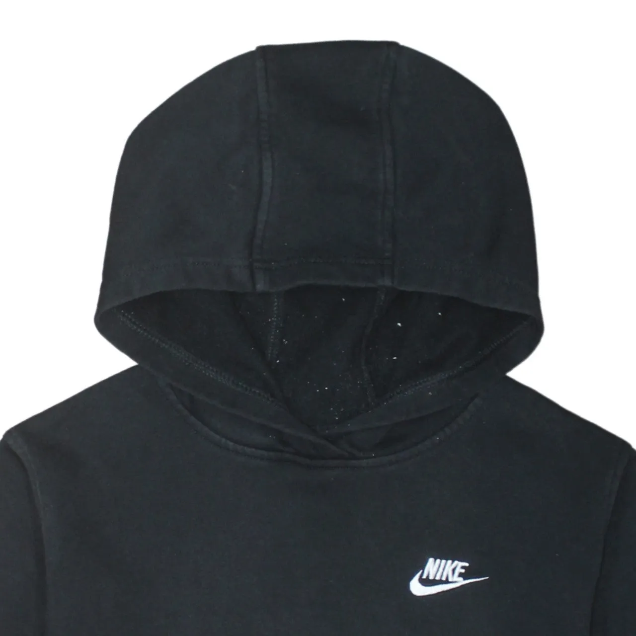 Nike Black Hoodie Women’s XLarge Embroidered Swoosh Logo Front Pouch Pullover Sweatshirt sold by Vintage Club product image thumbnail 3