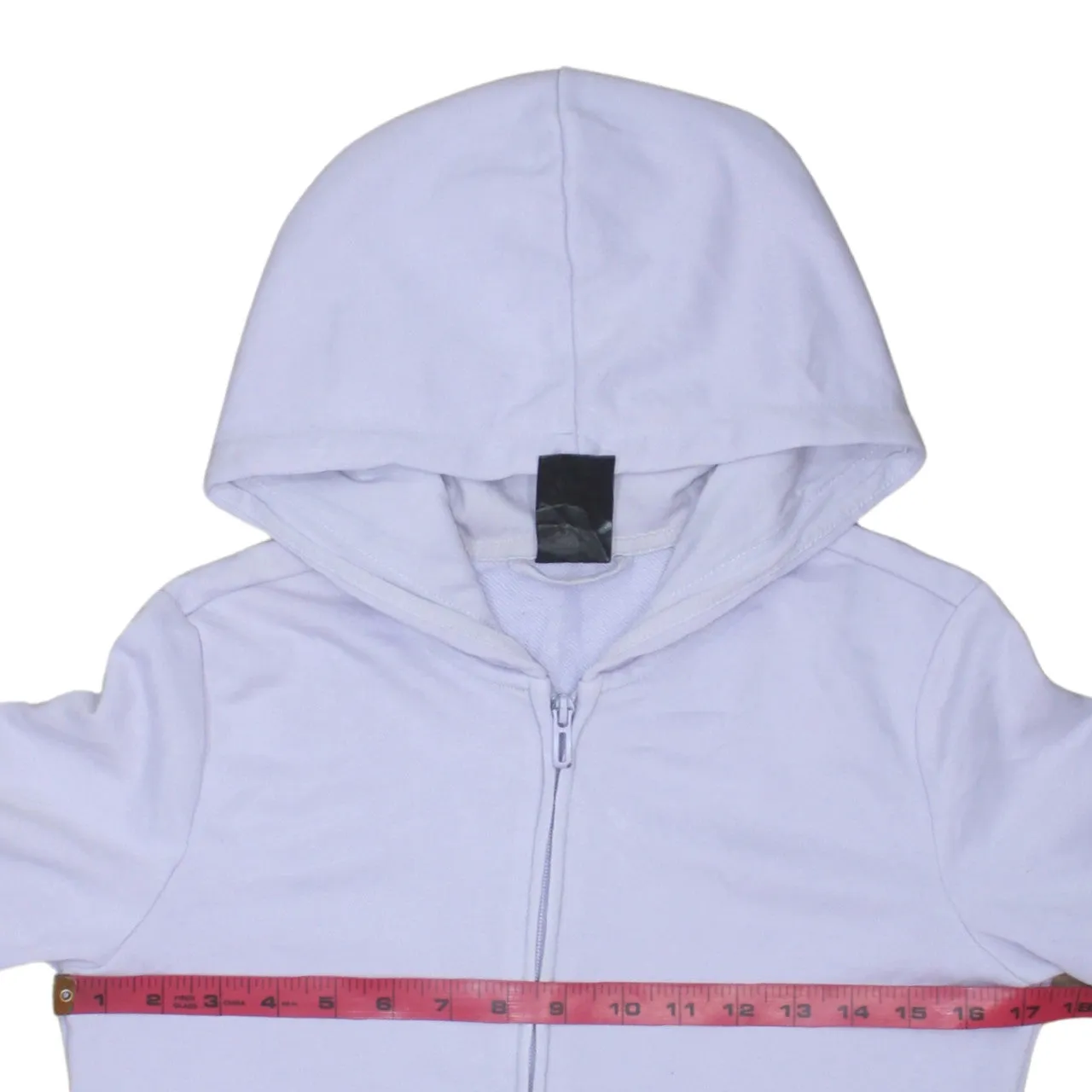 Adidas Lilac Zip Hoodie Women’s Small Printed Sleeve Logo Pockets Casual Sweatshirt sold by Vintage Club product image thumbnail 5