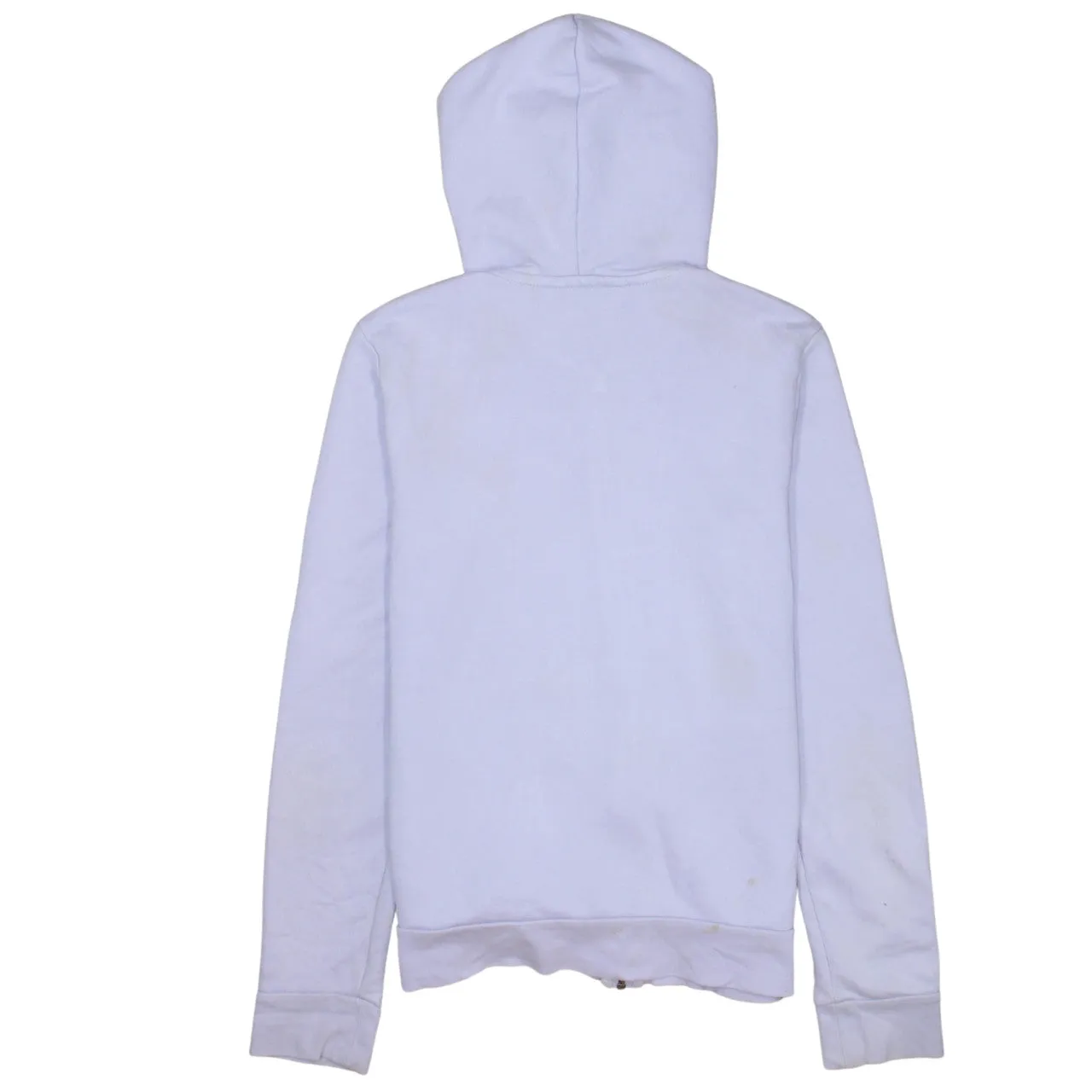 Adidas Lilac Zip Hoodie Women’s Small Printed Sleeve Logo Pockets Casual Sweatshirt sold by Vintage Club product image thumbnail 2