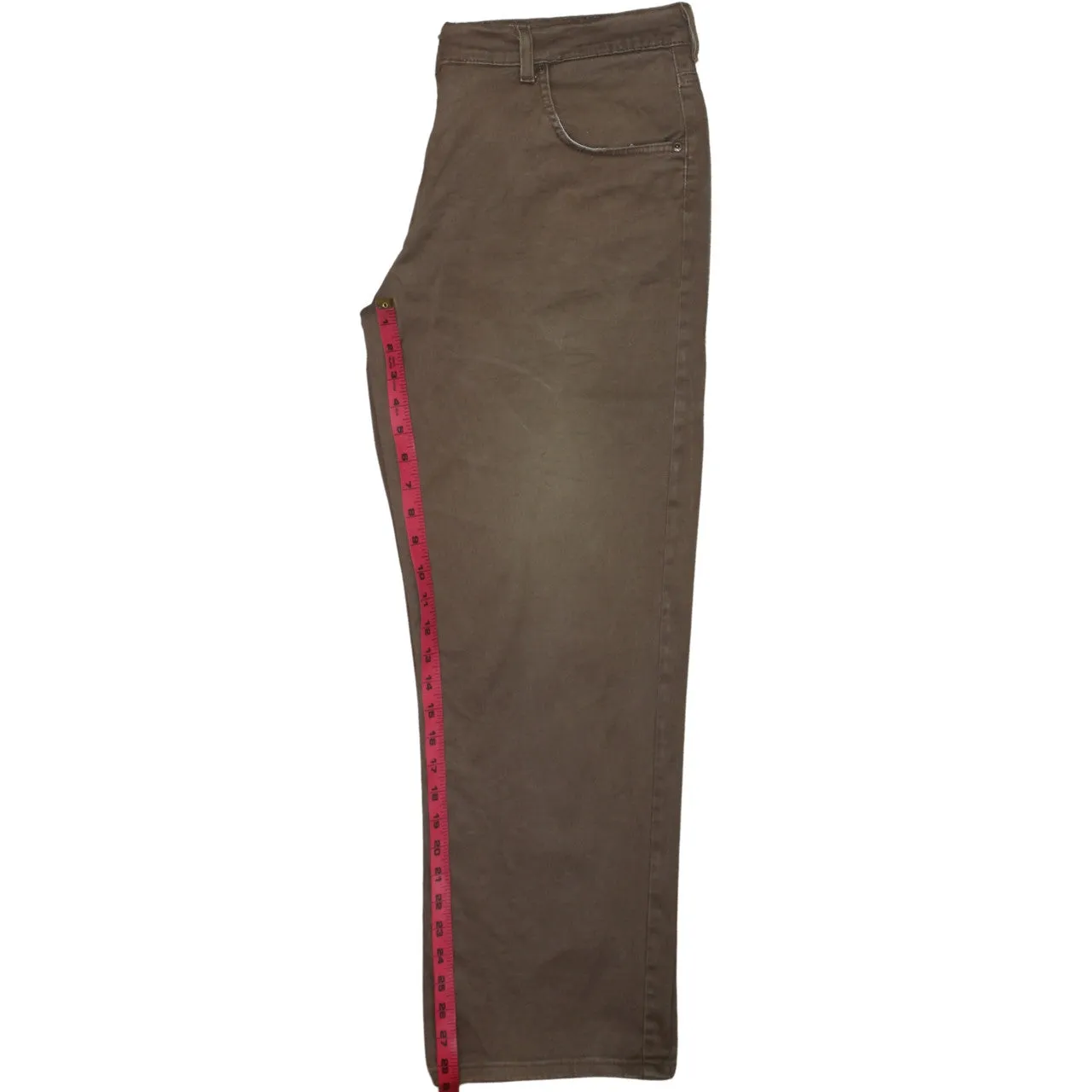 Lee Tan Brown Trousers Men's W40 Casual Five Pocket Straight Leg Pants sold by Vintage Club product image thumbnail 5