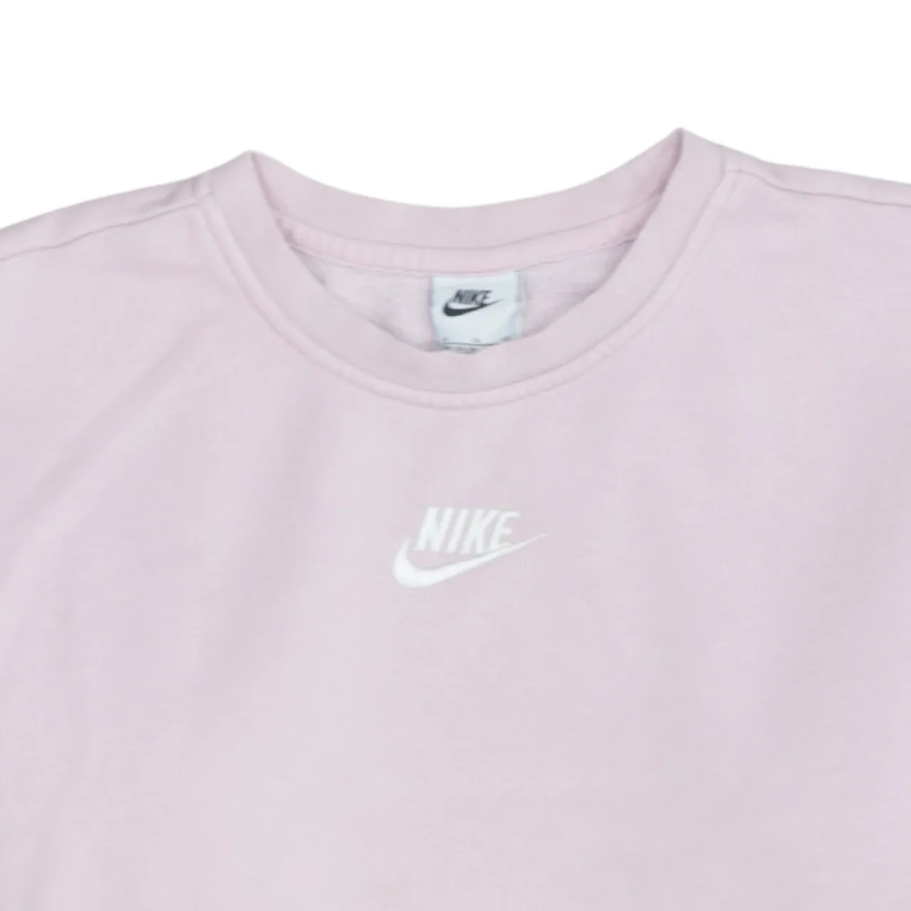 Nike Light Pink Sweatshirt Women’s XLarge Printed Front Logo Crewneck Pullover Fleece Top sold by Vintage Club product image thumbnail 3
