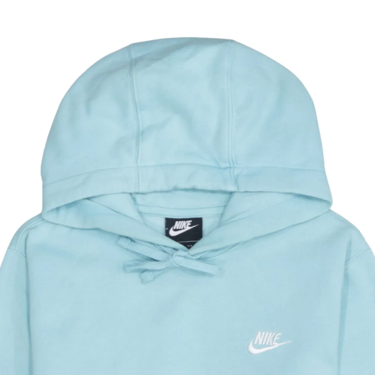 Nike Light Blue Hoodie Men's XSmall Embroidered Chest Logo Front Pocket Pullover Sweatshirt sold by Vintage Club product image thumbnail 3