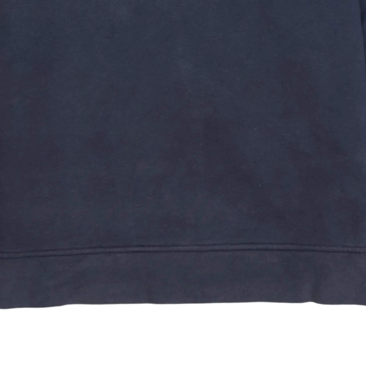 Adidas Navy Blue Sweatshirt Women's Large Embroidered Logo Three Stripe Sleeves Pullover Top sold by Vintage Club product image thumbnail 4