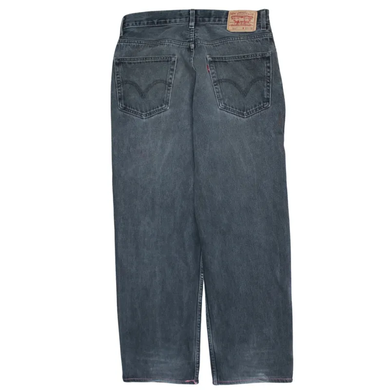 Levi's Faded Black 550 Jeans Men's W33 L32 Relaxed Fit Straight Leg Denim Pants sold by Vintage Club