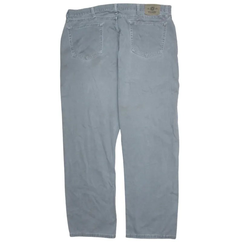 Wrangler Light Grey Trousers Men's W40 L32 Classic Five Pocket Cotton Jeans sold by Vintage Club