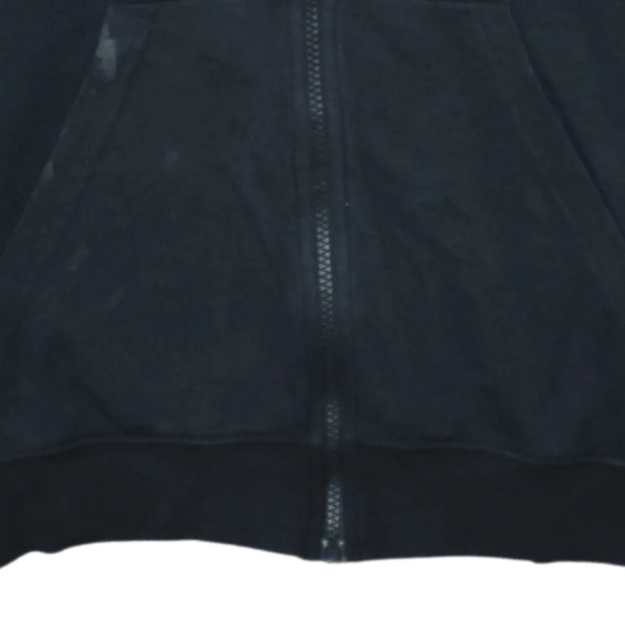 Nike Black Full Zip Hoodie Men's Large Printed Swoosh Logo Drawstring Hood Pocket Sweatshirt sold by Vintage Club product image thumbnail 4