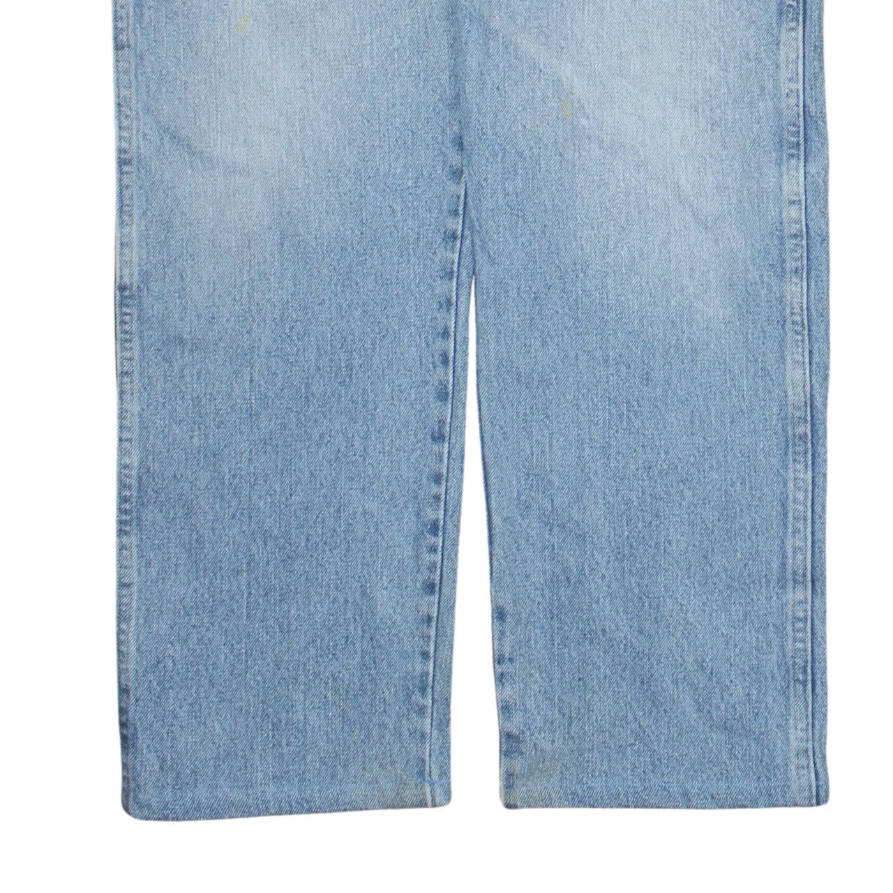 Wrangler Light Blue Jeans Men's 33 Straight Leg Five Pocket Denim Trousers sold by Vintage Club product image thumbnail 4