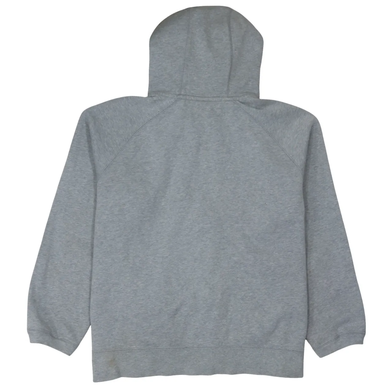 Nike Grey Full Zip Hoodie Men's XXLarge Embroidered Swoosh Split Pocket Fleece Sweatshirt sold by Vintage Club product image thumbnail 2