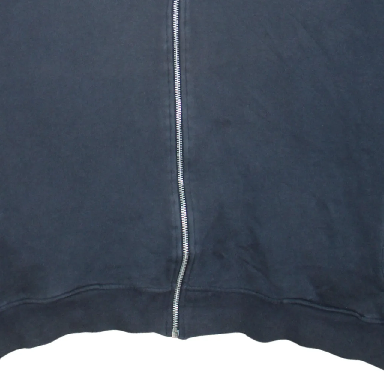 Adidas Navy Blue Full Zip Hoodie Men's XLarge Embroidered Logo Three Stripe Sleeves Sweatshirt sold by Vintage Club product image thumbnail 4