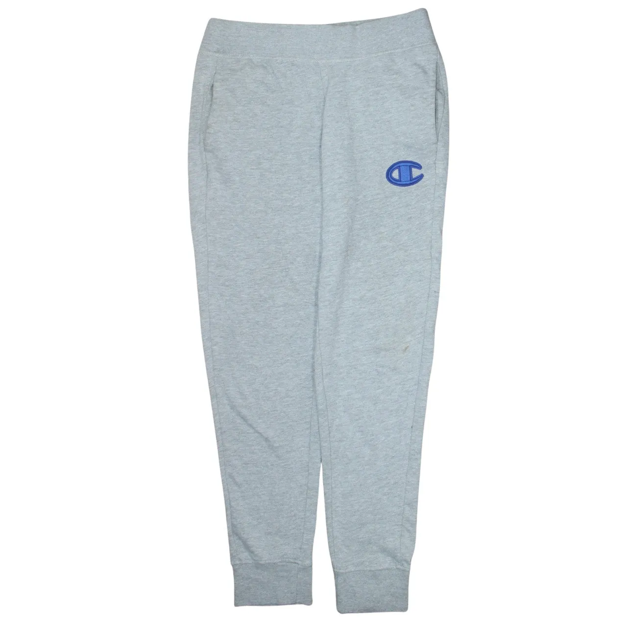 Champion Light Grey Joggers Men’s Medium Embroidered C Logo Elastic Waist Cuffed Sweatpants sold by Vintage Club