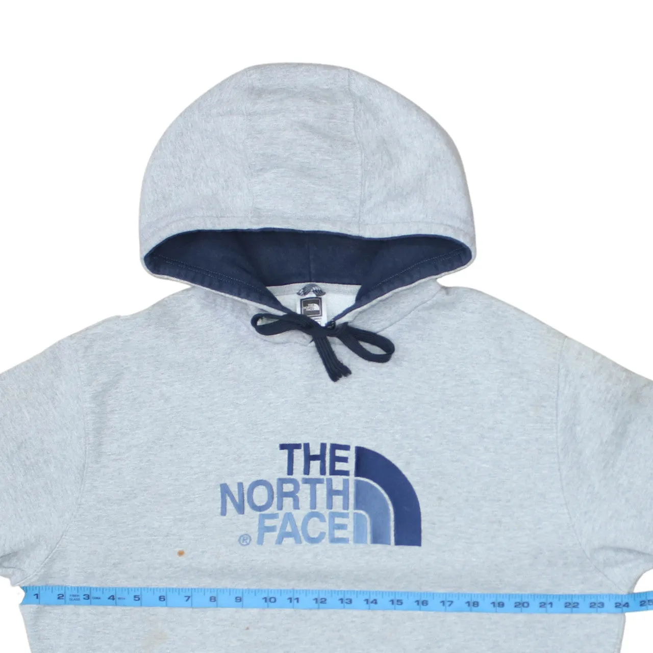 The North Face Light Grey Hoodie Men's XLarge Printed Logo Drawstring Pullover Sweatshirt sold by Vintage Club product image thumbnail 5