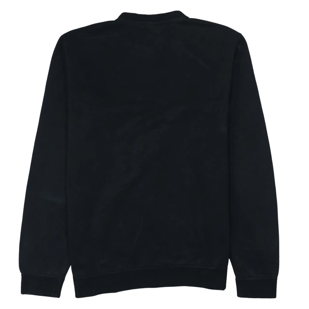 Nike Black Sweatshirt Men's Medium Embroidered Swoosh Logo Crewneck Pullover Fleece Top sold by Vintage Club product image thumbnail 2