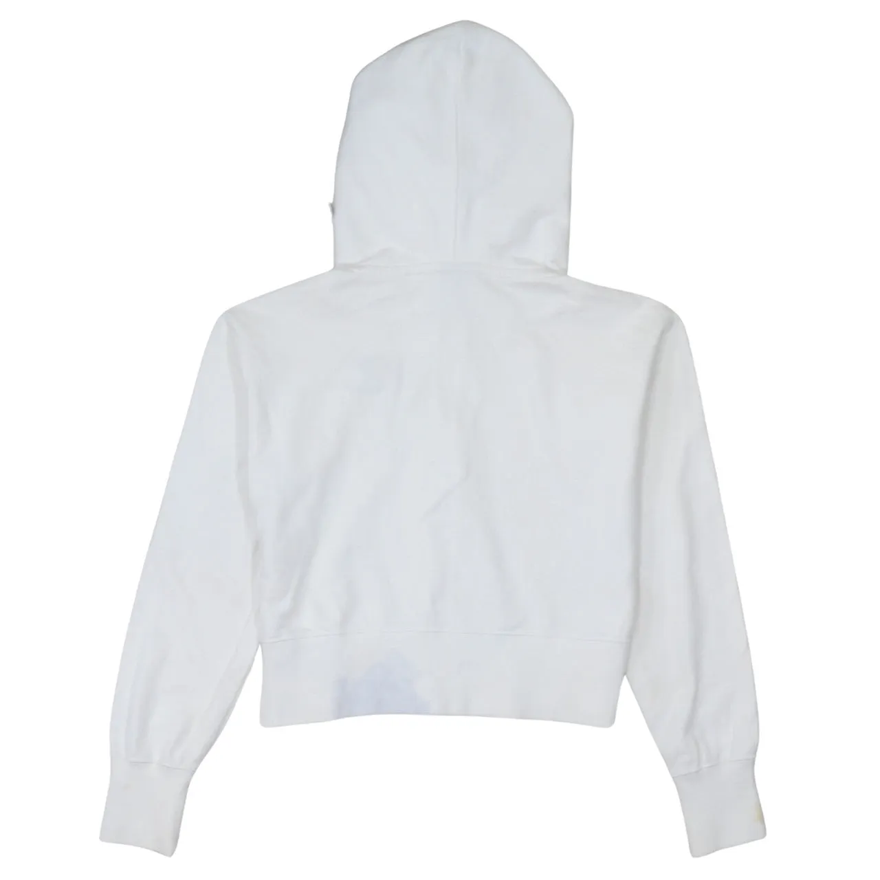 Champion White Zip Hoodie Women’s XSmall Embroidered C Logo Drawstring Hood Sweatshirt sold by Vintage Club product image thumbnail 2