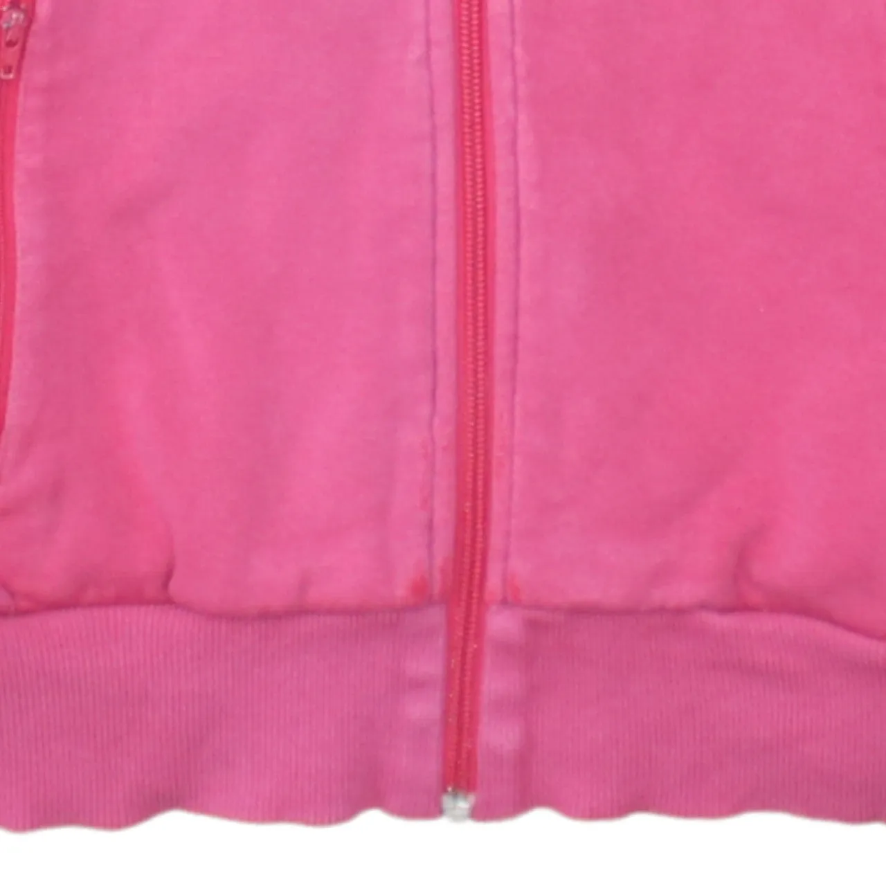 Adidas Pink Full Zip Hoodie Men's XSmall Trefoil Logo Three Stripe Sleeves Fleece Top sold by Vintage Club product image thumbnail 4