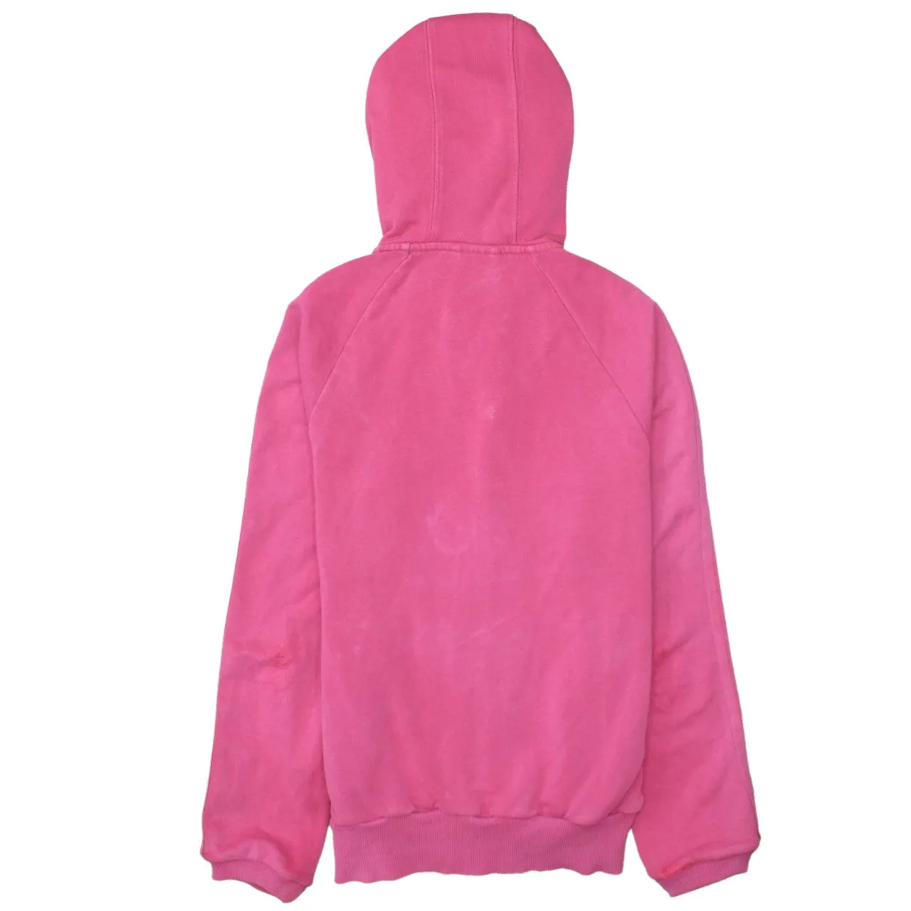 Adidas Pink Full Zip Hoodie Men's XSmall Trefoil Logo Three Stripe Sleeves Fleece Top sold by Vintage Club product image thumbnail 2