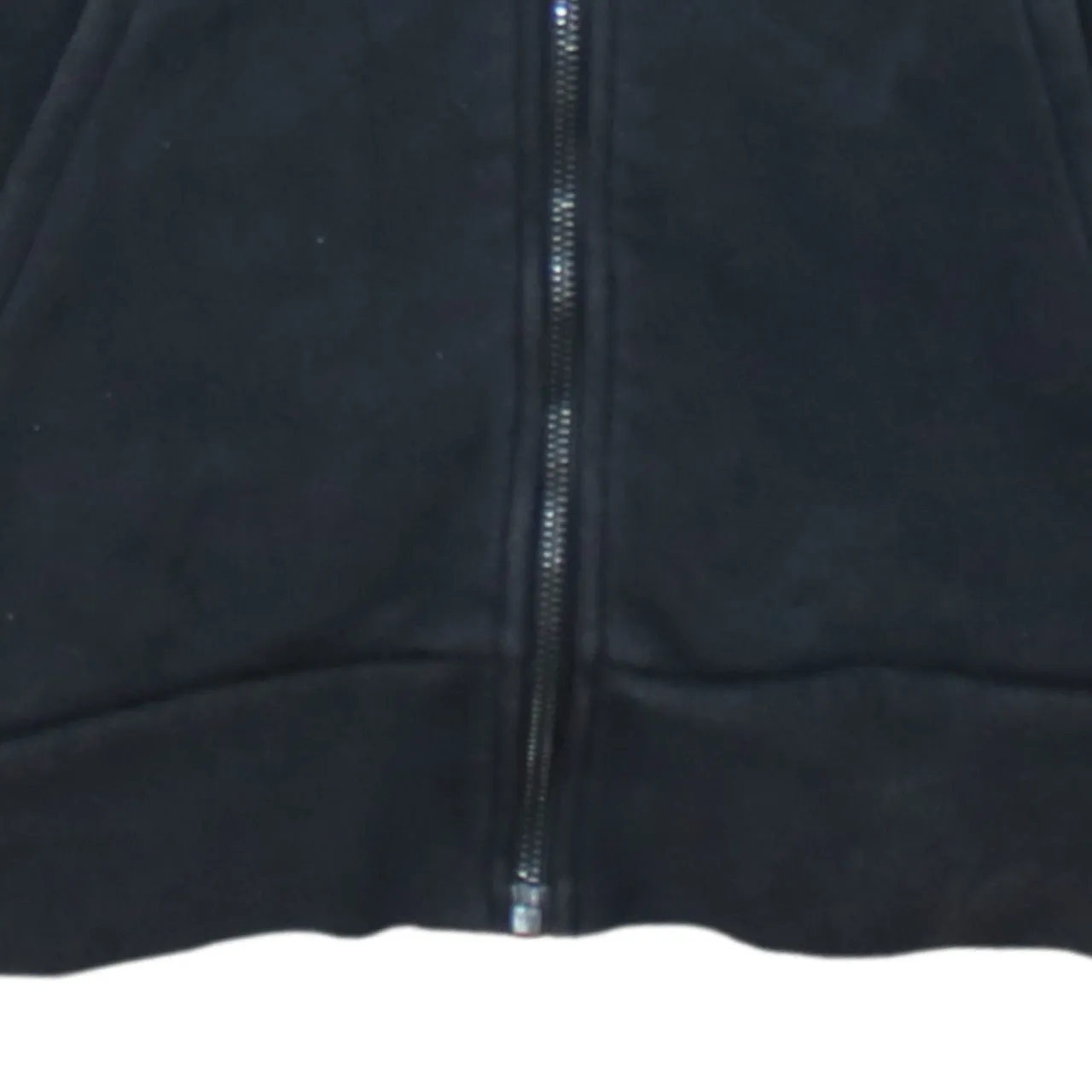 Adidas Black Full Zip Hoodie Men's Medium Sleeve Logo Drawstring Hood Pockets Sweatshirt sold by Vintage Club product image thumbnail 4