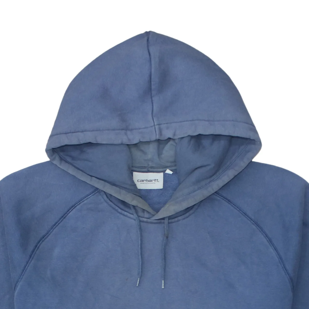Carhartt Blue Hoodie Men's XLarge Embroidered C Sleeve Logo Front Pocket Pullover Sweatshirt sold by Vintage Club product image thumbnail 3