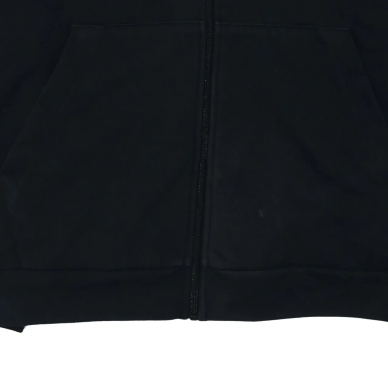 Nike Black Full Zip Hoodie Men’s XLarge Embroidered Swoosh Split Pocket Fleece Sweatshirt sold by Vintage Club product image thumbnail 4