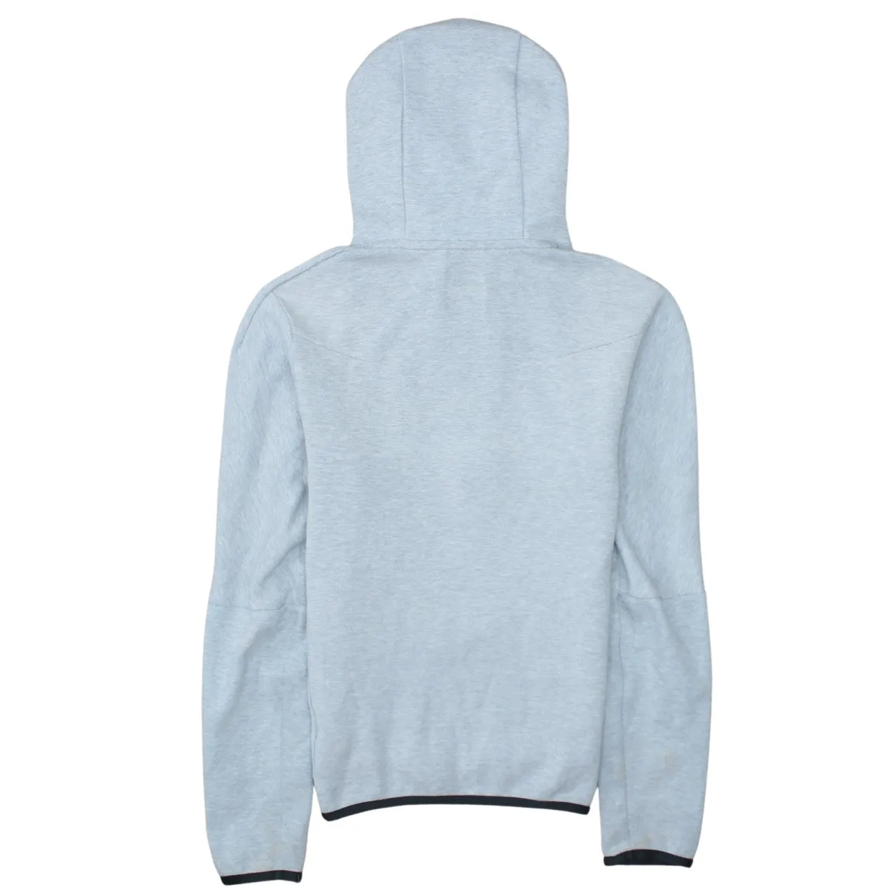 Nike Light Grey Hoodie Men’s XSmall Half Zip Embroidered Logo Contrast Trim Pullover Sweatshirt sold by Vintage Club product image thumbnail 2