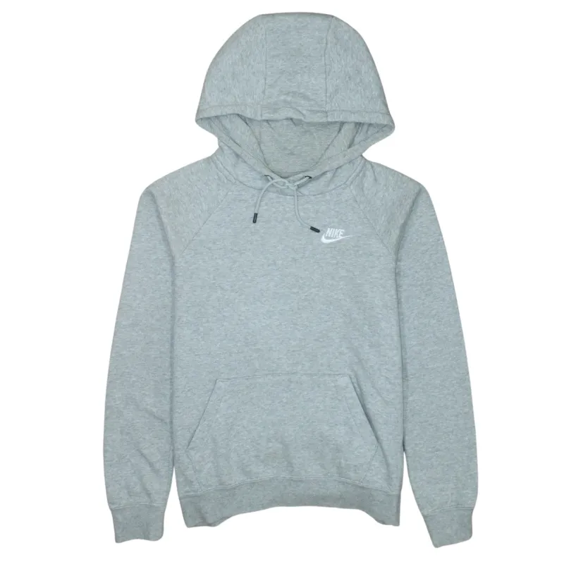 Nike Grey Pullover Hoodie Men’s XSmall Embroidered Swoosh Logo Front Pocket Sweatshirt sold by Vintage Club
