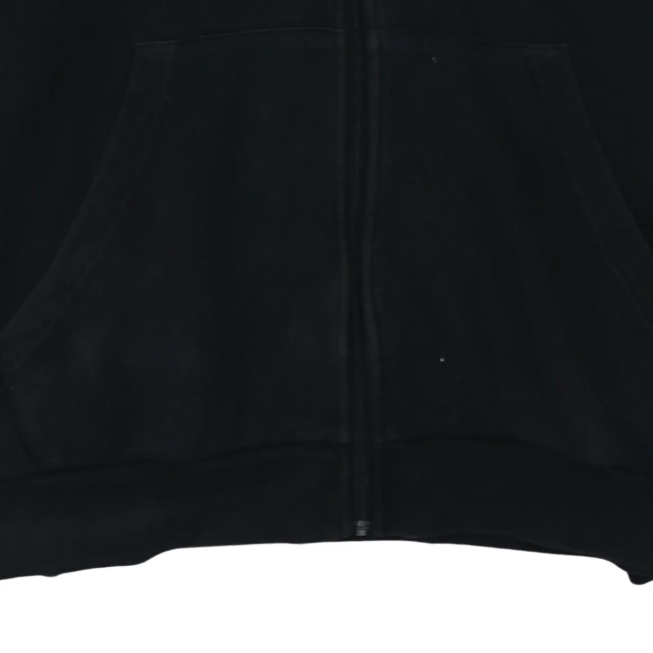 Adidas Black Full Zip Hoodie Men's XLarge Trefoil Embroidered Logo Three Stripe Sleeves Top sold by Vintage Club product image thumbnail 4