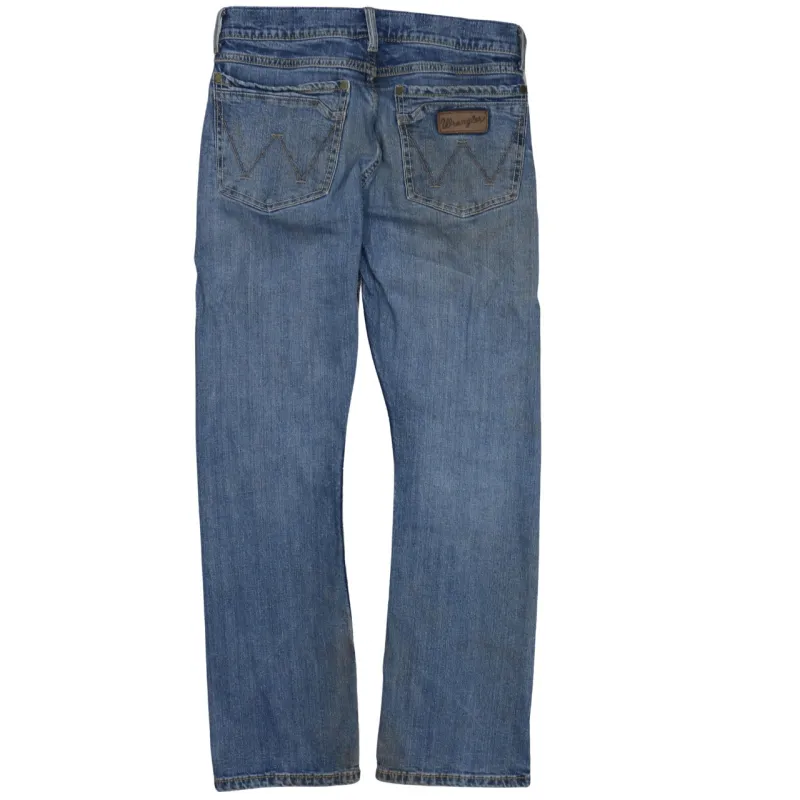 Wrangler Blue Jeans Men's 30 Straight Leg Faded Denim Five Pocket Classic Pants sold by Vintage Club