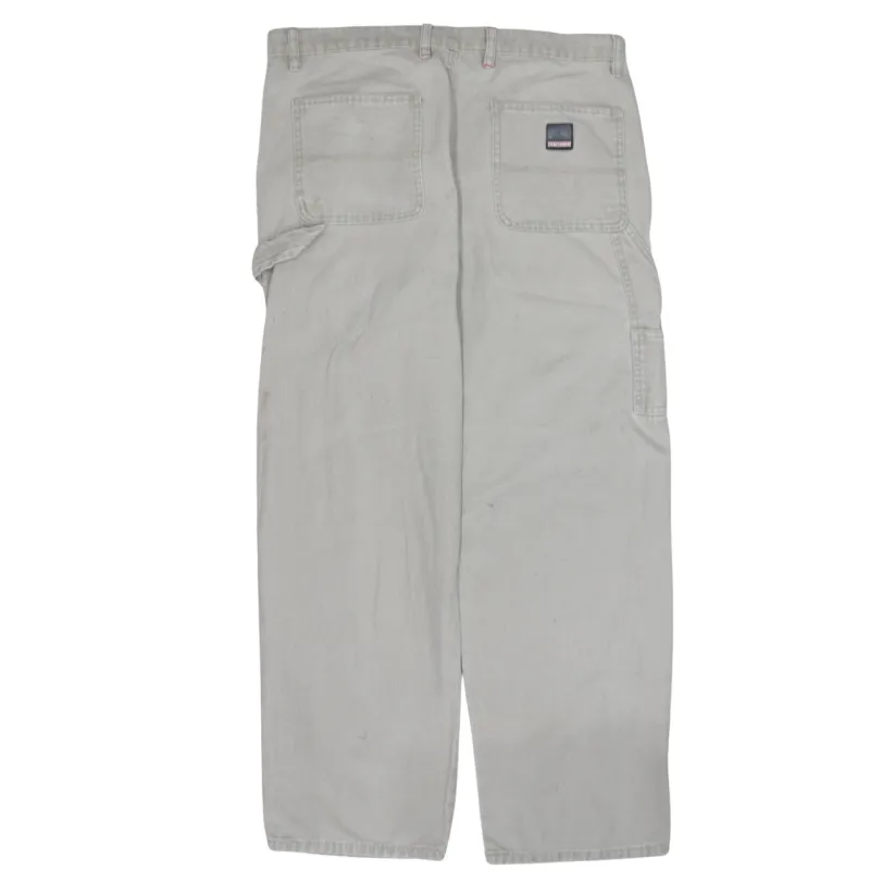 Craftsman Beige Work Trousers Men's 34 Utility Pockets Carpenter Pants sold by Vintage Club