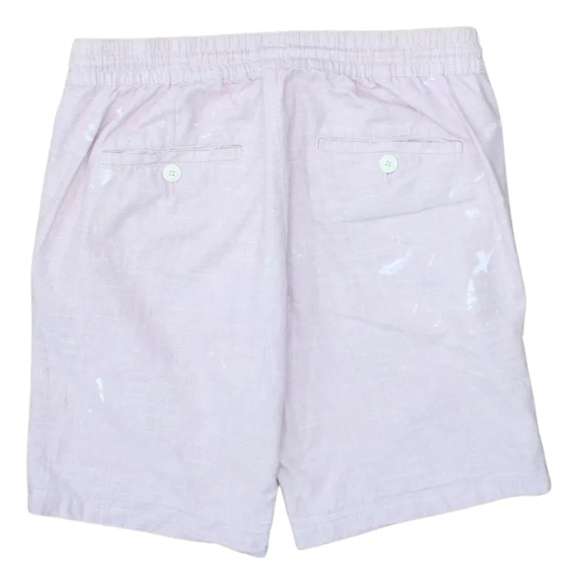 H&M Pale Pink Shorts Men's Medium Elastic Waist Drawstring Cotton Casual Summer sold by Vintage Club