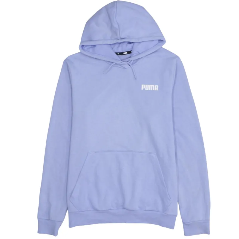 Puma Lilac Purple Hoodie Men's Medium Printed Chest Logo Front Pocket Pullover Sweatshirt sold by Vintage Club