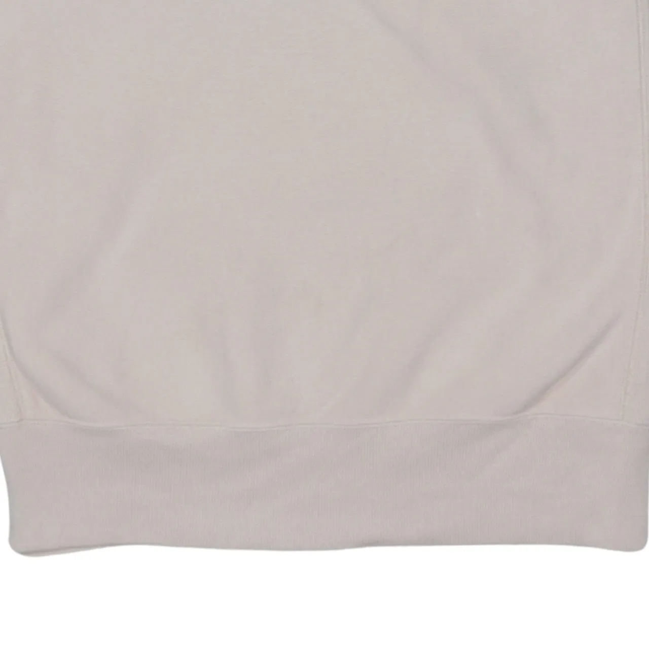 Champion Beige Sweatshirt Men's Small Embroidered Chest Logo Ribbed Crewneck Pullover sold by Vintage Club product image thumbnail 4