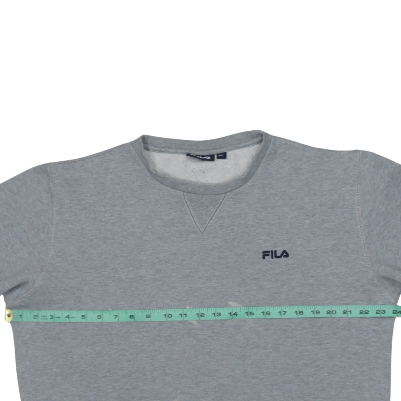 Fila Grey Sweatshirt Men's Large Embroidered Chest Logo Crewneck Pullover Jumper sold by Vintage Club product image thumbnail 5