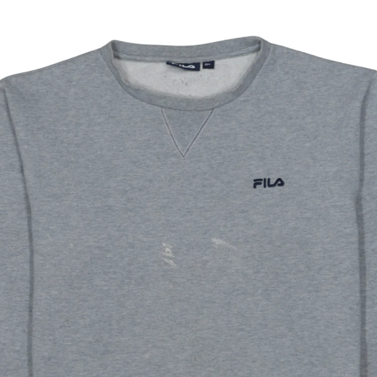 Fila Grey Sweatshirt Men's Large Embroidered Chest Logo Crewneck Pullover Jumper sold by Vintage Club product image thumbnail 3
