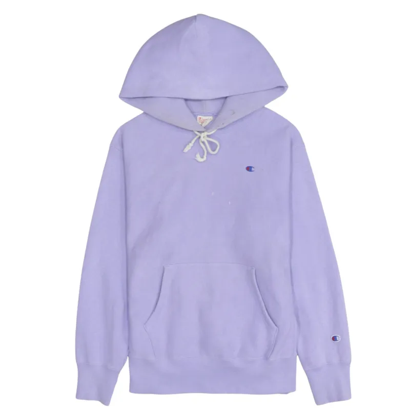 Champion Lilac Hoodie Men's Medium Embroidered C Logo Front Pocket Pullover Sweatshirt sold by Vintage Club