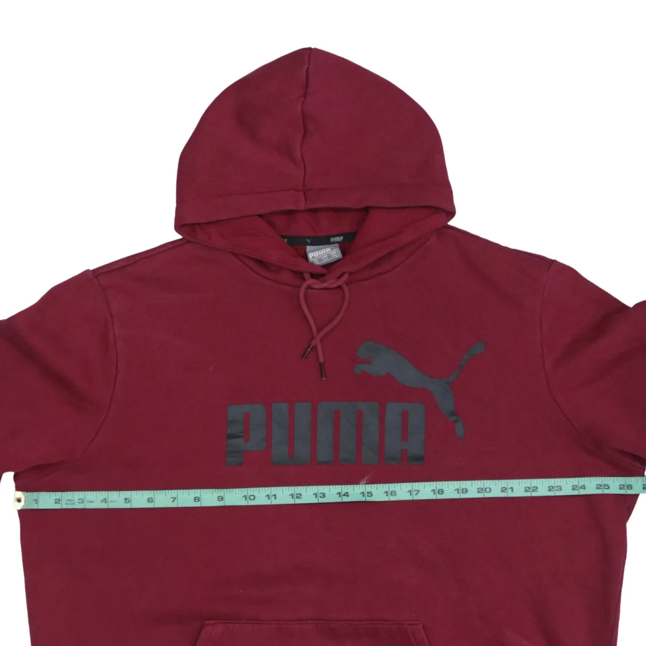 Puma Burgundy Red Hoodie Women’s XXLarge Printed Logo Front Pocket Pullover Sweatshirt sold by Vintage Club product image thumbnail 5