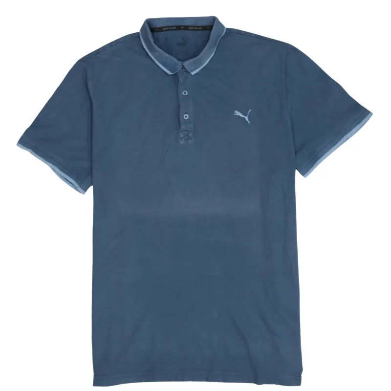 Puma Navy Blue Polo Shirt Women’s XXLarge Embroidered Chest Logo Classic Short Sleeve Top sold by Vintage Club
