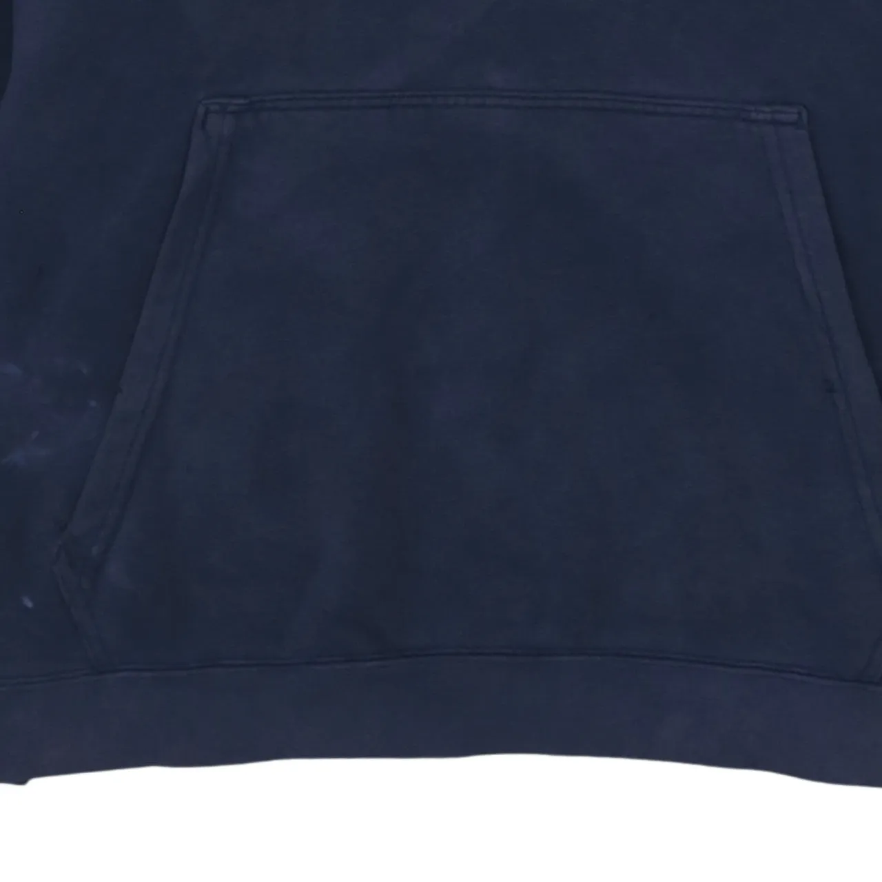 Nike Navy Blue Hoodie Women's Large Printed Logo Front Pocket Pullover Sweatshirt sold by Vintage Club product image thumbnail 4