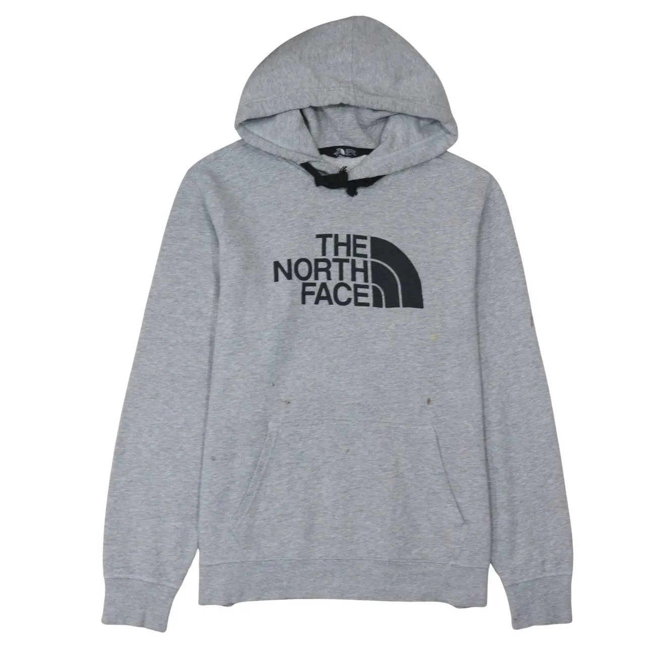 The North Face Grey Hoodie Men's Large Printed Logo Front Pocket Pullover Sweatshirt sold by Vintage Club
