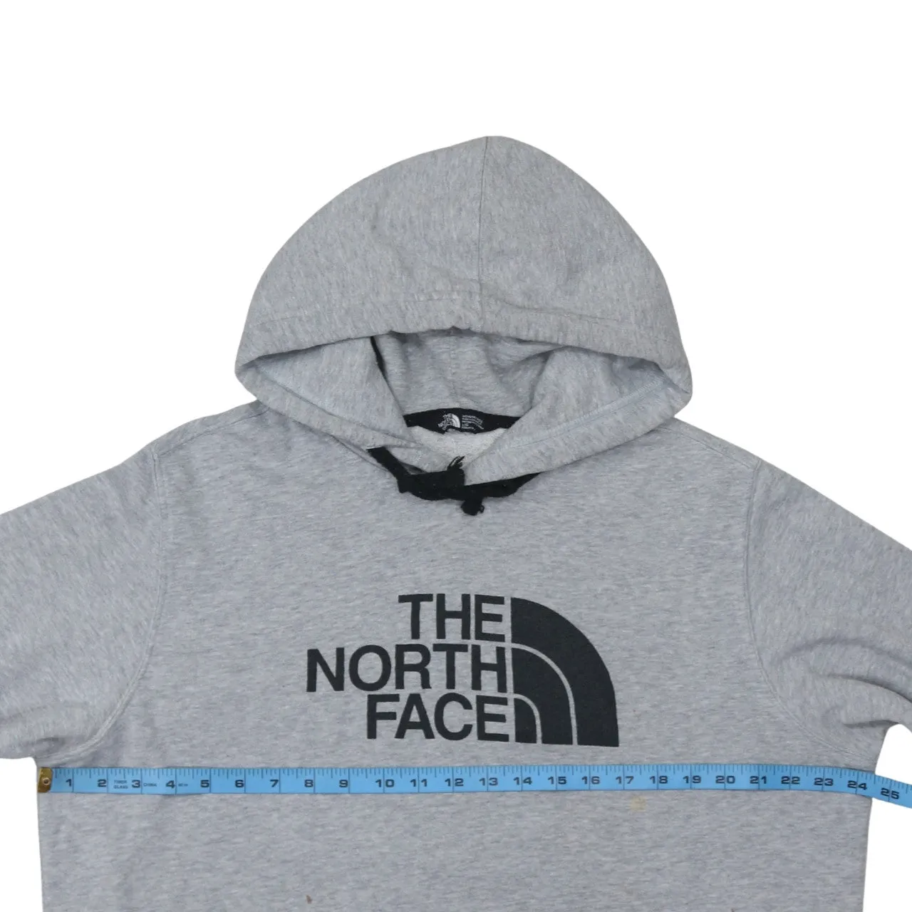 The North Face Grey Hoodie Men's Large Printed Logo Front Pocket Pullover Sweatshirt sold by Vintage Club product image thumbnail 5