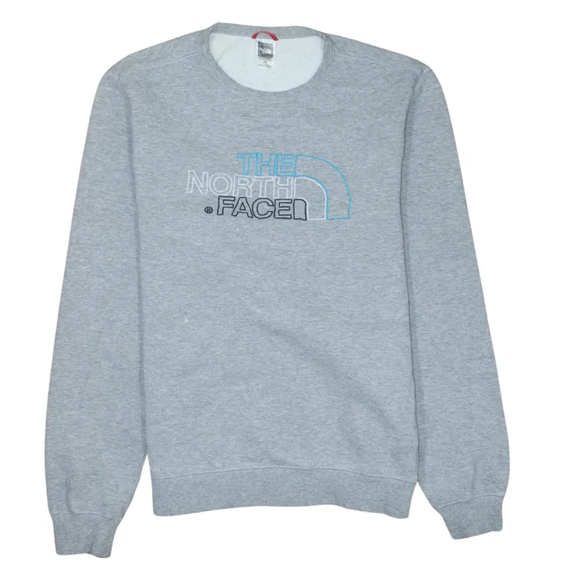 The North Face Grey Sweatshirt Men's Small Embroidered Logo Crewneck Pullover Fleece Top sold by Vintage Club