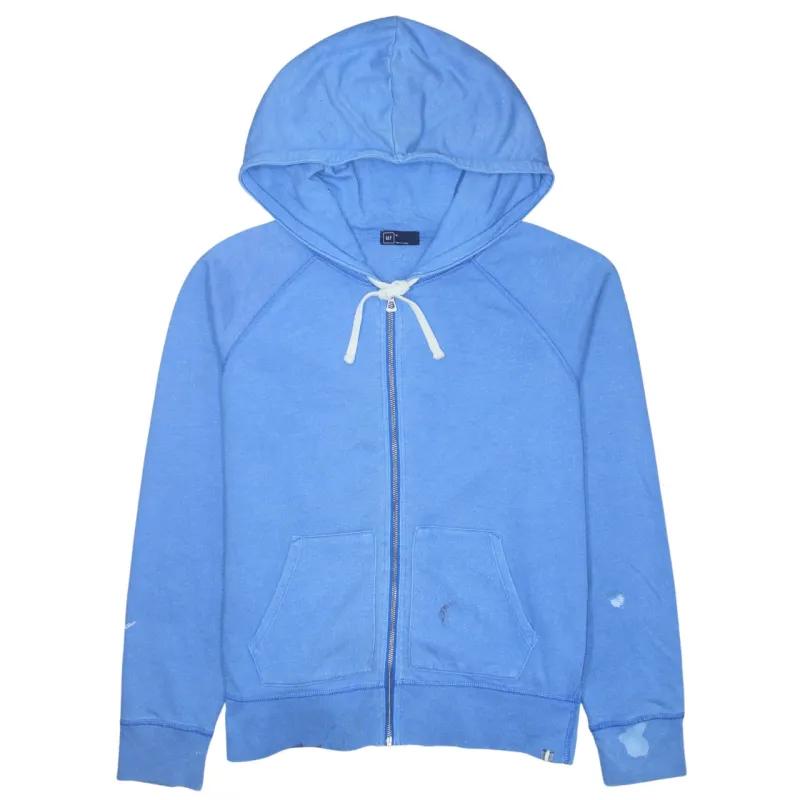 Gap Light Blue Hoodie Women’s XLarge Full Zip Drawstring Hood Front Pockets Casual Sweatshirt made by GAP