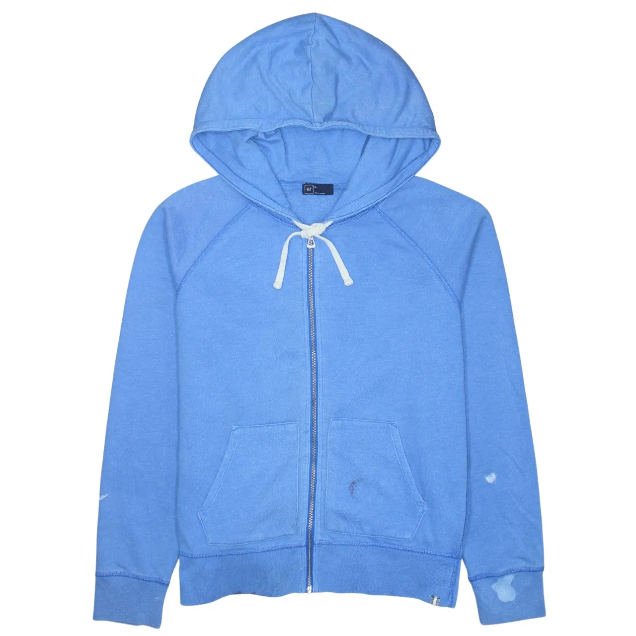 Gap Light Blue Hoodie Women’s XLarge Full Zip Drawstring Hood Front Pockets Casual Sweatshirt sold by Vintage Club