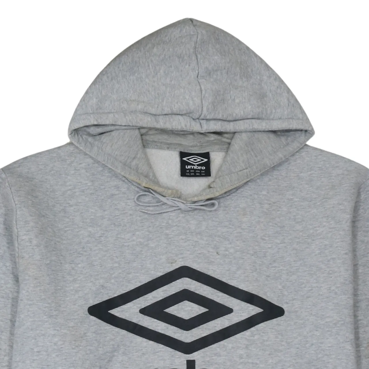 Umbro Grey Hoodie Women’s XXLarge Printed Logo Front Pocket Pullover Sweatshirt sold by Vintage Club product image thumbnail 3