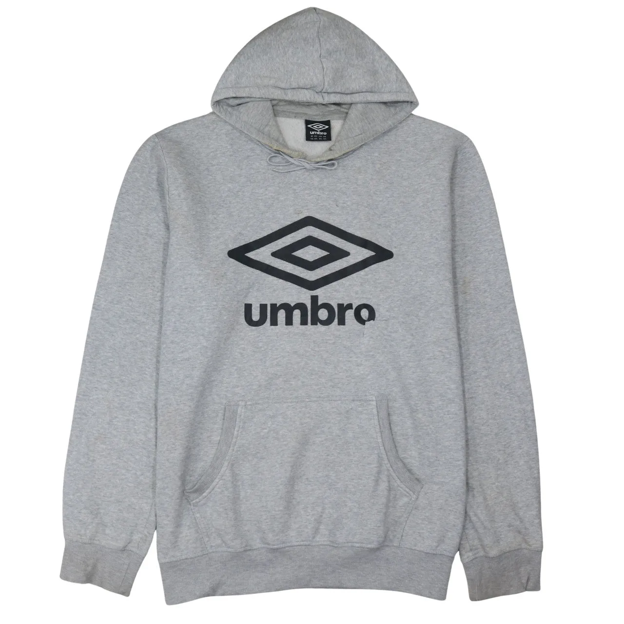 Umbro Grey Hoodie Women’s XXLarge Printed Logo Front Pocket Pullover Sweatshirt sold by Vintage Club