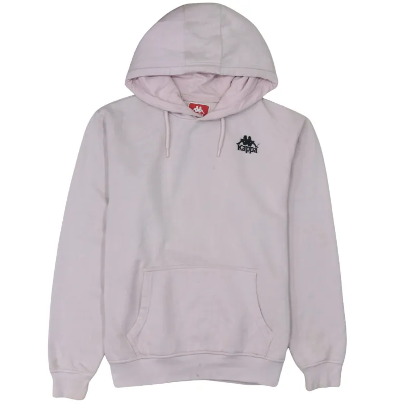 Kappa Light Pink Hoodie Men's Medium Printed Logo Front Back Pullover Sweatshirt sold by Vintage Club