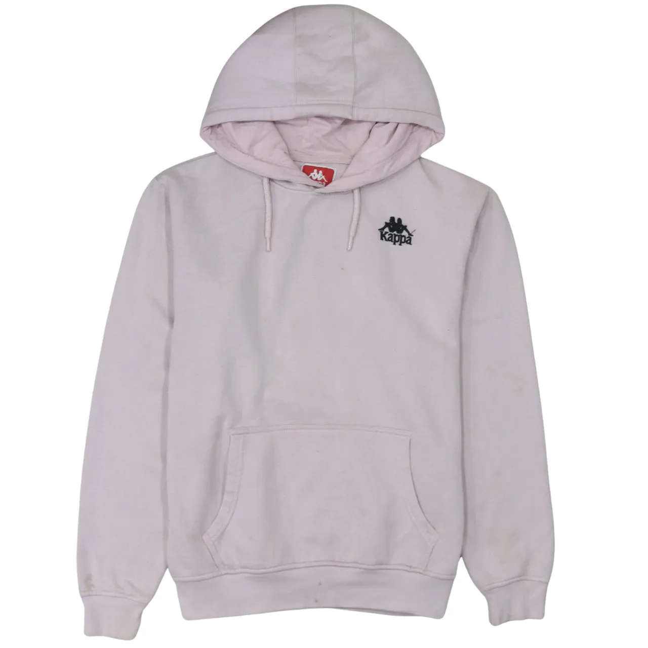 Kappa Light Pink Hoodie Men's Medium Printed Logo Front Back Pullover Sweatshirt sold by Vintage Club