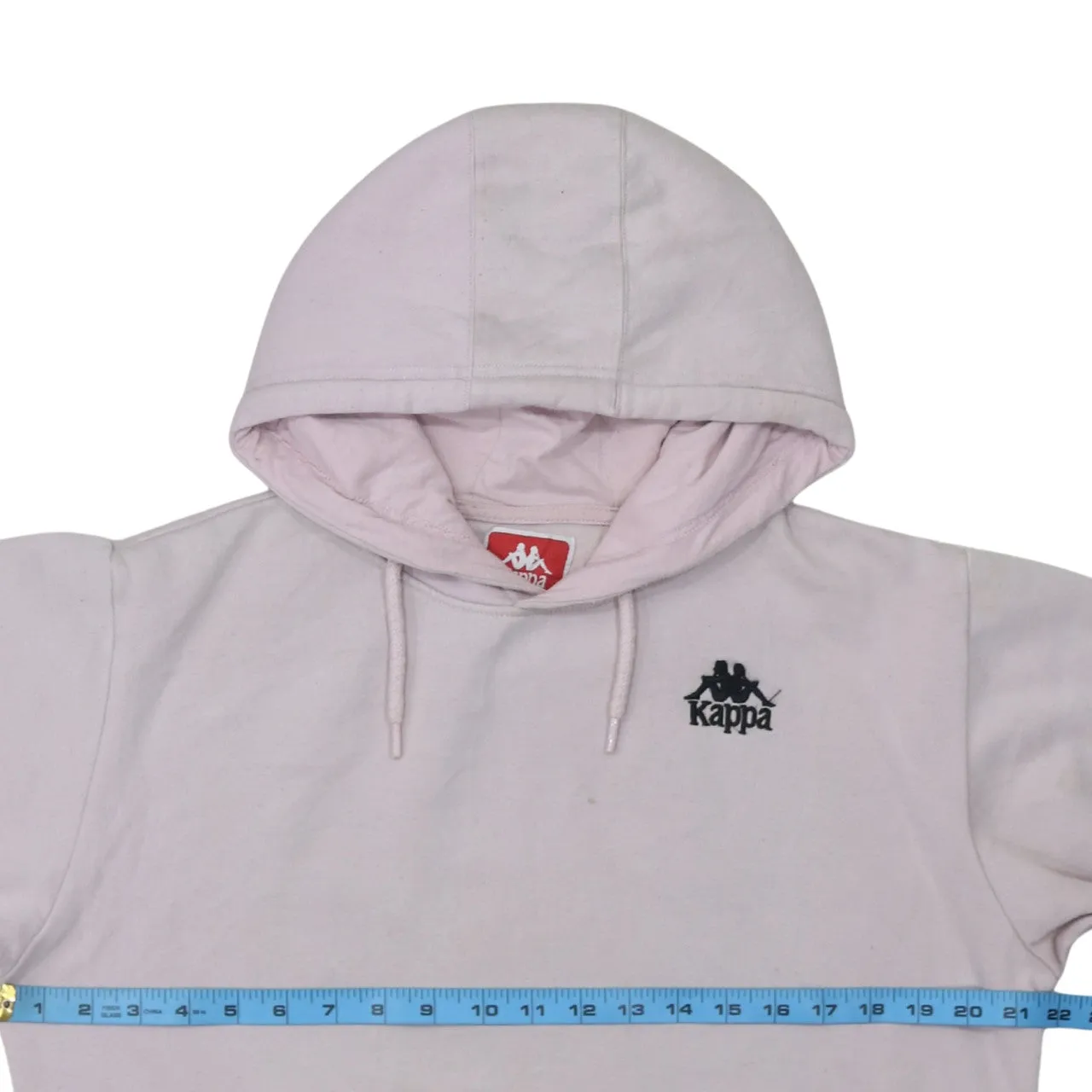 Kappa Light Pink Hoodie Men's Medium Printed Logo Front Back Pullover Sweatshirt sold by Vintage Club product image thumbnail 5