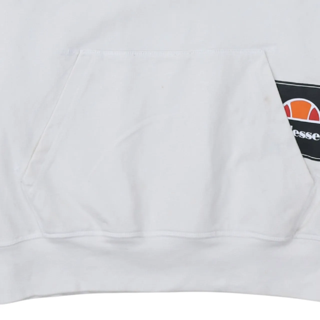 Ellesse White Half Zip Hoodie Men's Small Logo Taped Sleeves Front Pocket Pullover Sweatshirt sold by Vintage Club product image thumbnail 4