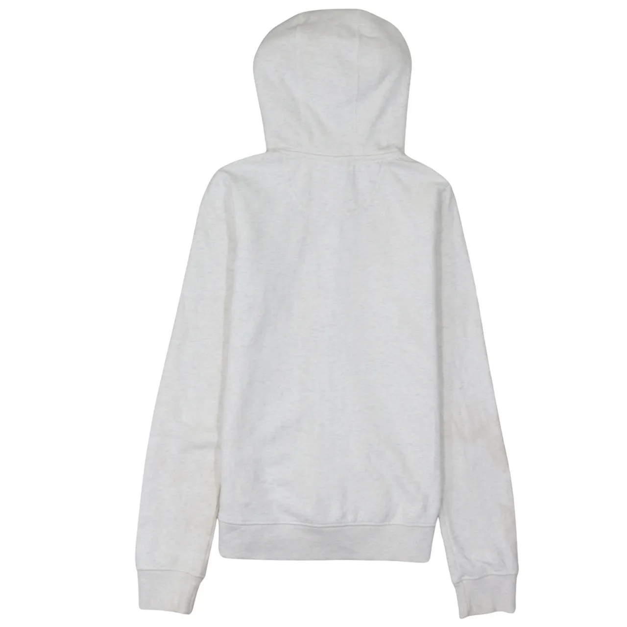 Ellesse Light Grey Hoodie Women’s Large Full Zip Embroidered Chest Logos Pocket Sweatshirt sold by Vintage Club product image thumbnail 2